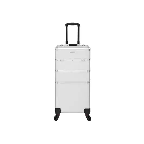 inandoutdoormatch Beauty case deluxe - Professional make-up case - Travel luggage size - 3 in 1 Trolley for hairdressers - Rotating wheels (11781)