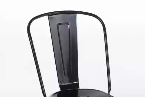 inandoutdoormatch Stacking chair metal - Easy to clean - Garden chair - Stackable canteen chair - Seat height 44cm (10857701)