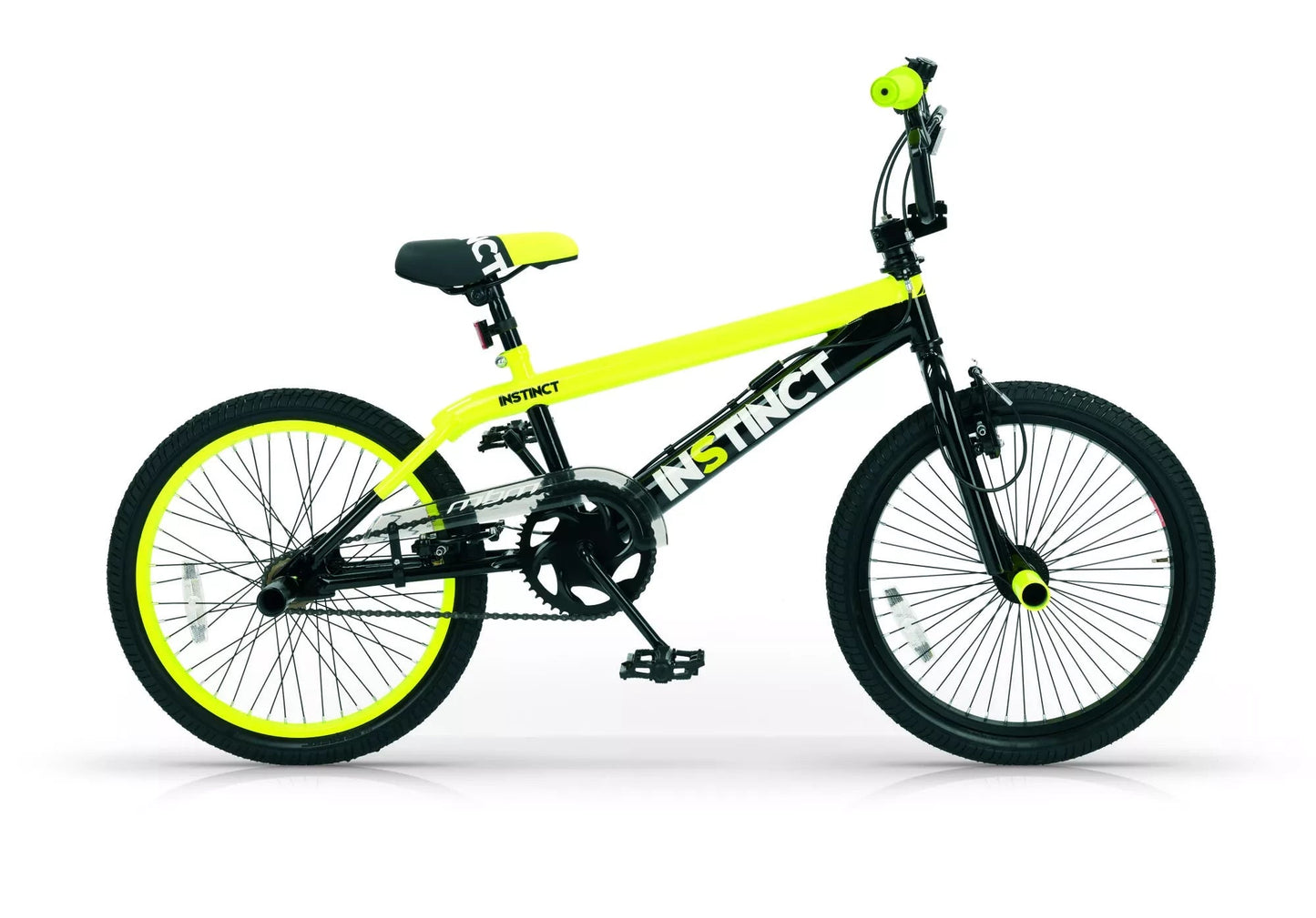 In And OutdoorMatch BMX freestyle Samson - 360 graden draaien - 20 inch wielmaat - Fietsen jongens - Frame maat 28cm - Geel BMX