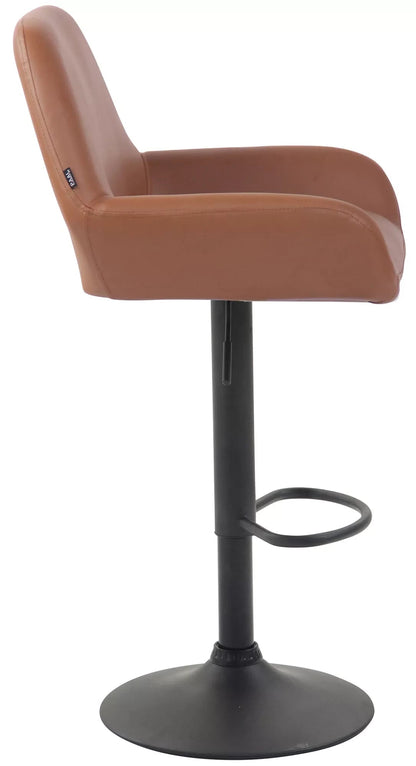 In And OutdoorMatch Barkruk Dora - Bruin - Set van 2 - Zithoogte 63-83 cm - Met rugleuning - In hoogte verstelbaar - Keuken en bar - Ergonomisch - barstoelen Barkrukken / hocker