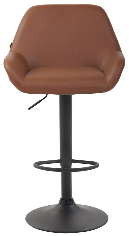 In And OutdoorMatch Barkruk Dora - Bruin - Set van 2 - Zithoogte 63-83 cm - Met rugleuning - In hoogte verstelbaar - Keuken en bar - Ergonomisch - barstoelen Barkrukken / hocker