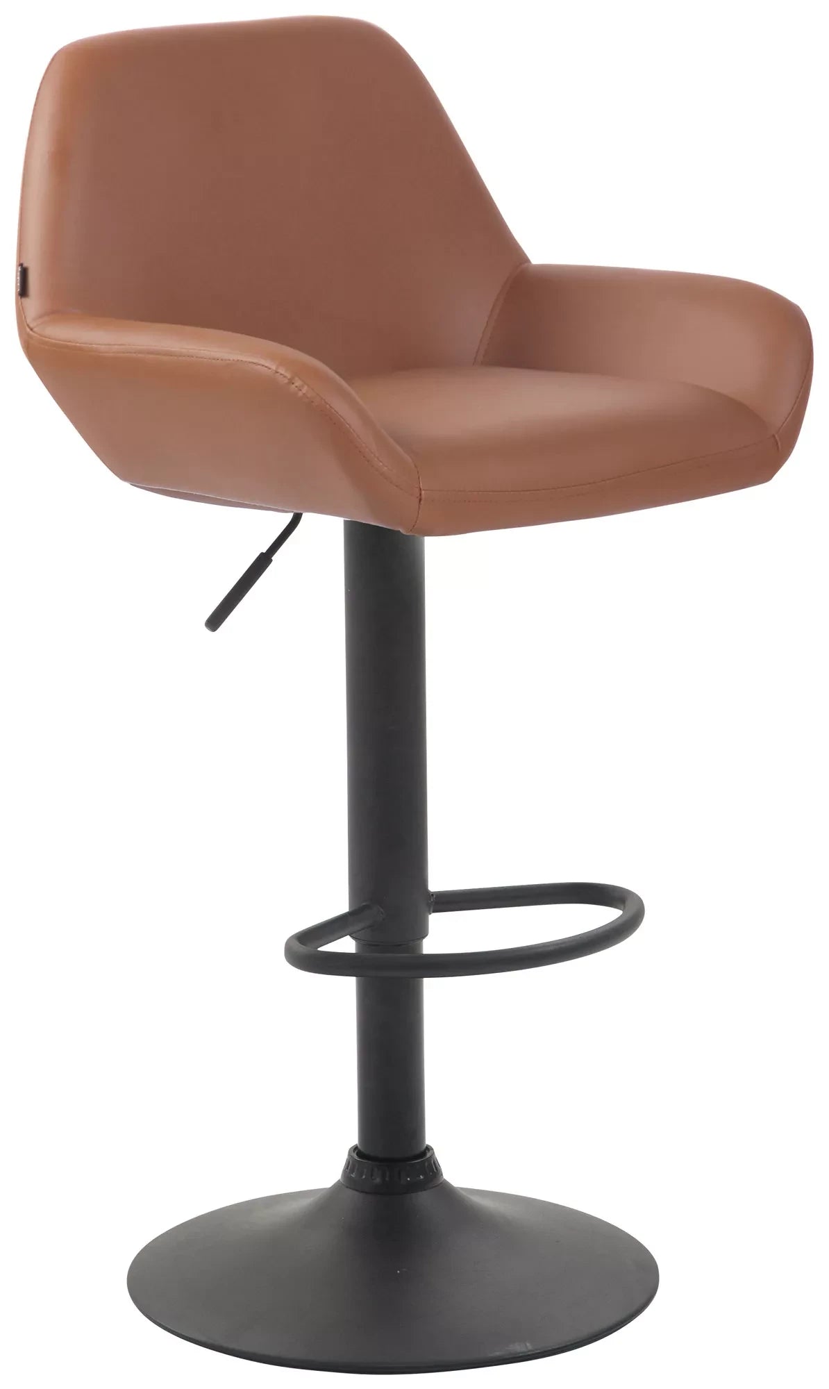 In And OutdoorMatch Barkruk Dora - Bruin - Set van 2 - Zithoogte 63-83 cm - Met rugleuning - In hoogte verstelbaar - Keuken en bar - Ergonomisch - barstoelen Barkrukken / hocker