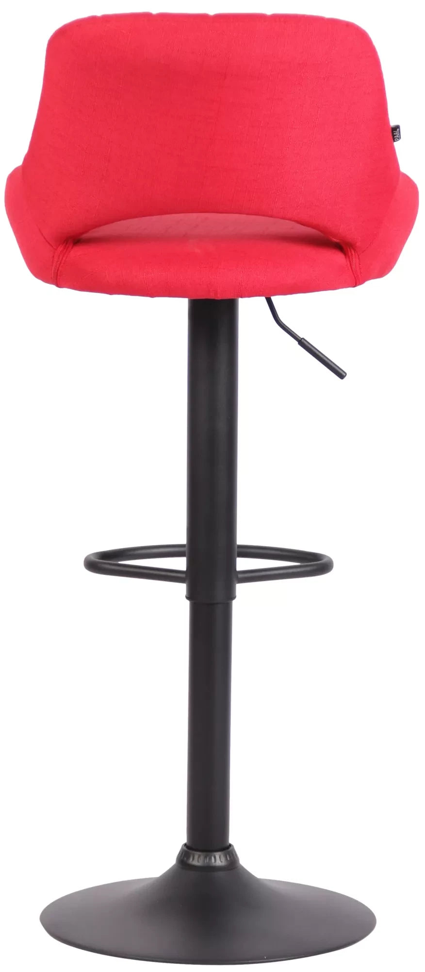 In And OutdoorMatch Barkruk Red Oceane - Stof - 60-81cm zithoogte - Ergonomische barstoelen - In hoogte verstelbaar - Set van 1 - Met rugleuning - Voor keuken en bar Barkrukken / hocker