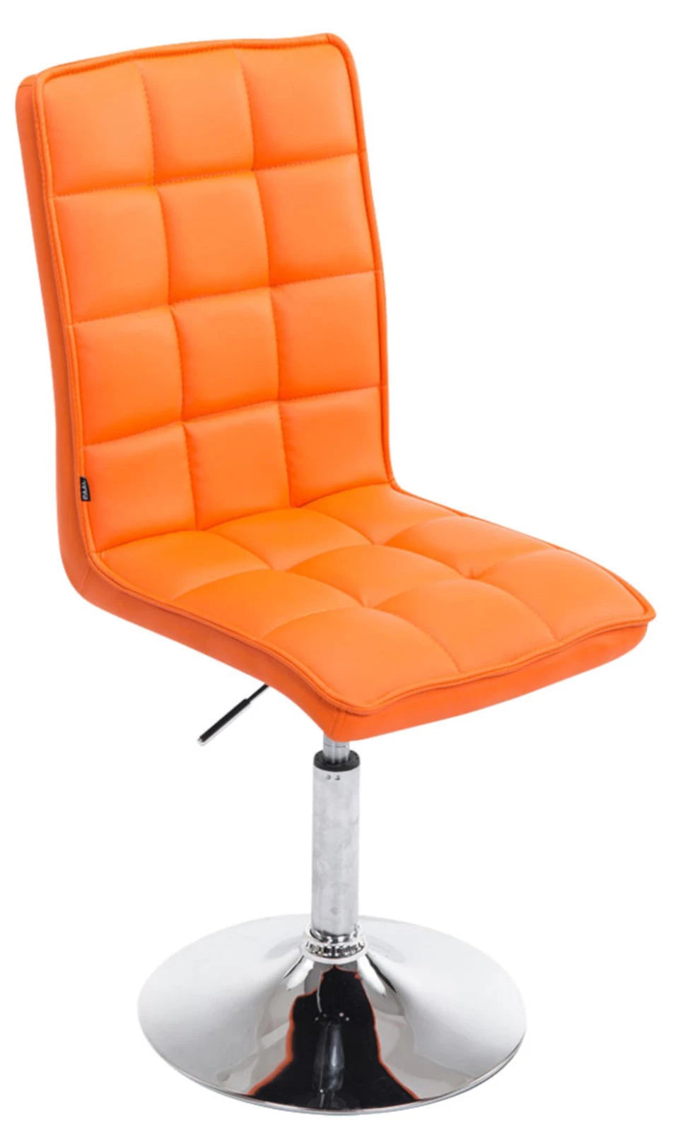 In And OutdoorMatch Barstoelen Ozzie - Oranje en Metaal - Set van 2 - Kunstleer - Hoogwaardige bekleding - Decoratieve barstoel - Stijlvolle barkruk - Eigentijdse look Barkrukken / hocker