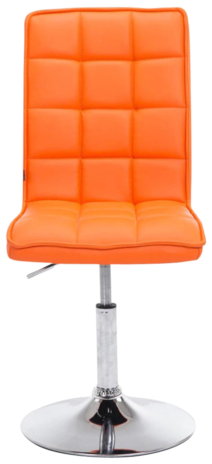 In And OutdoorMatch Barstoelen Ozzie - Oranje en Metaal - Set van 2 - Kunstleer - Hoogwaardige bekleding - Decoratieve barstoel - Stijlvolle barkruk - Eigentijdse look Barkrukken / hocker