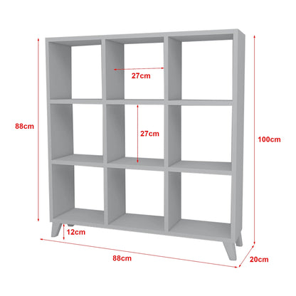 In And OutdoorMatch Boekenkast Ully - Spaanplaat - 100x88x20cm - Wit Boekenkast