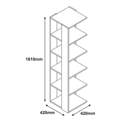 In And OutdoorMatch Boekenkastplank Clim - 161x42x42 cm - Wit - MDF Boekenkast