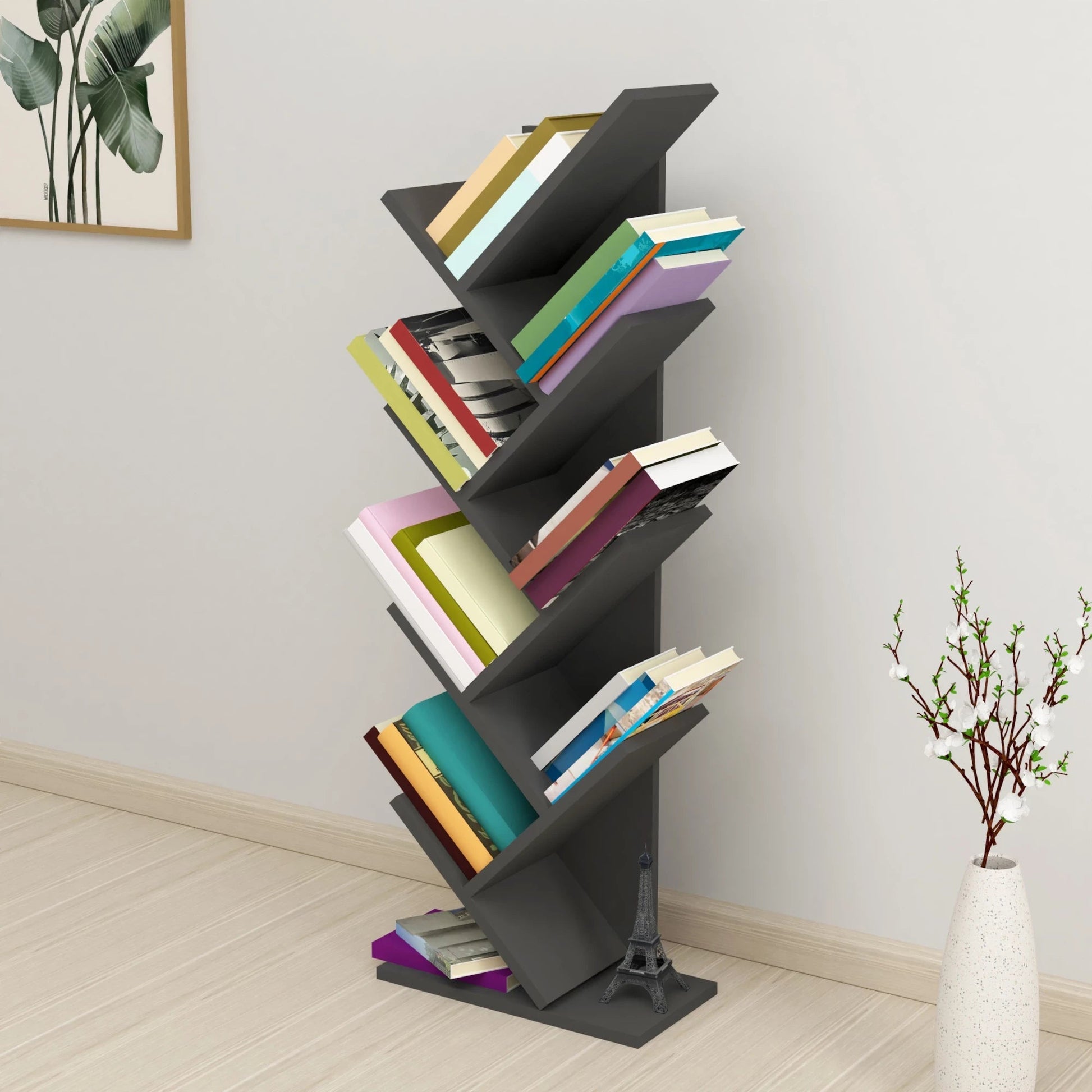 In And OutdoorMatch Boekenkastplank Josephine - 121x44x22 cm - Zwart - MDF Boekenkast