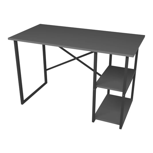 In And OutdoorMatch Bureau Jolanthe - Metaal en MDF - 75x120x60cm - Zwart Desk