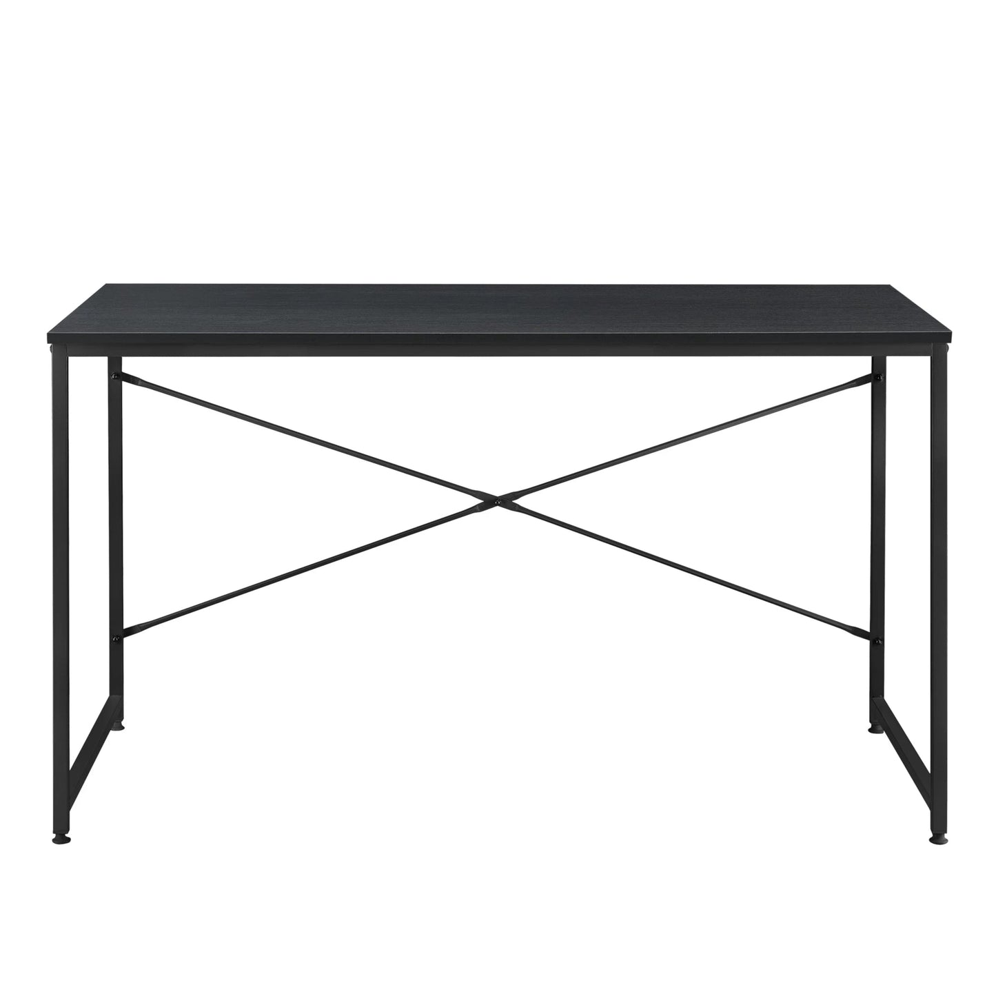 In And OutdoorMatch Bureau Shawn - 120x60x72 cm - Spaanplaat en Metaal - Zwart - Modern Design Desk