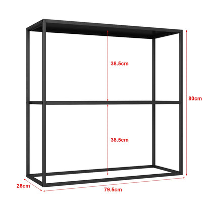 In And OutdoorMatch Console Tafel Didi - Bijzettafel - 80x79.5x26 cm - Wit - Staal - Modern Design Bijzetttafel