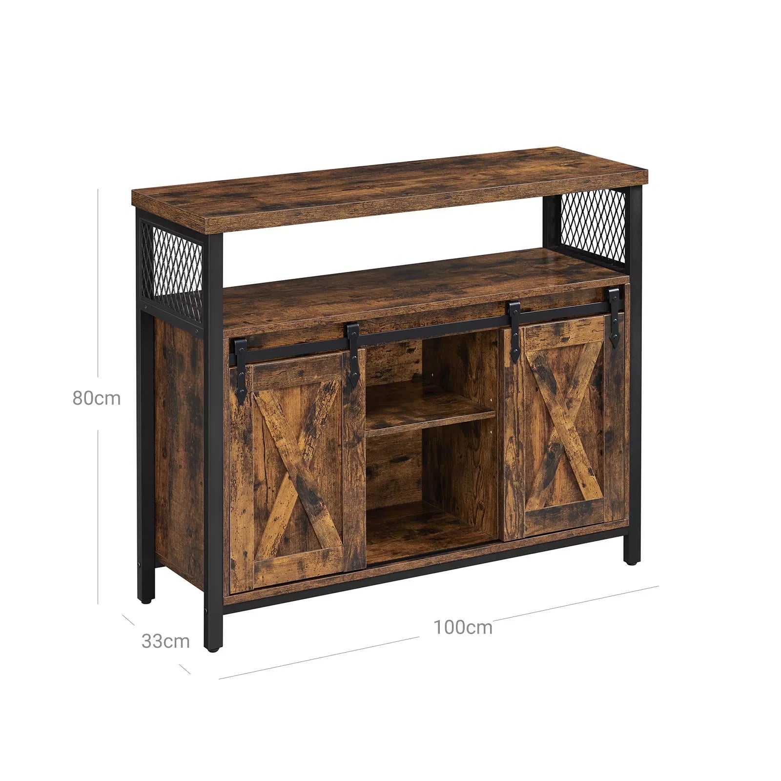 In And OutdoorMatch Dressoirkasten Igor - Industrieel - Consoletafel - Haltafel - Bijzettafel - 105x35x85cm sideboard