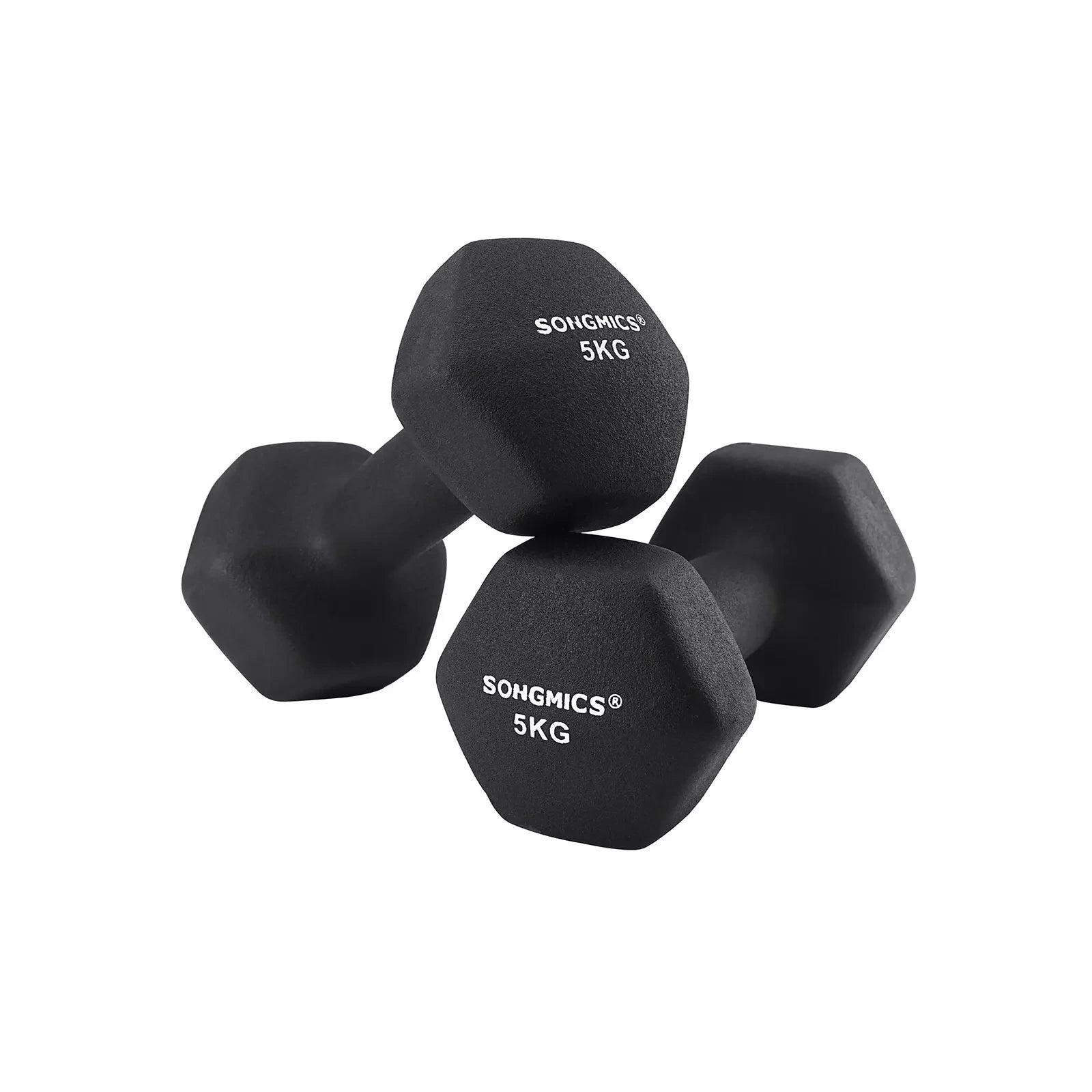 In And OutdoorMatch Dumbbellset Lavinia - 2x5kg - Dumbbellset - Dumbbellset - Home Gym - Zwart Dumbell set