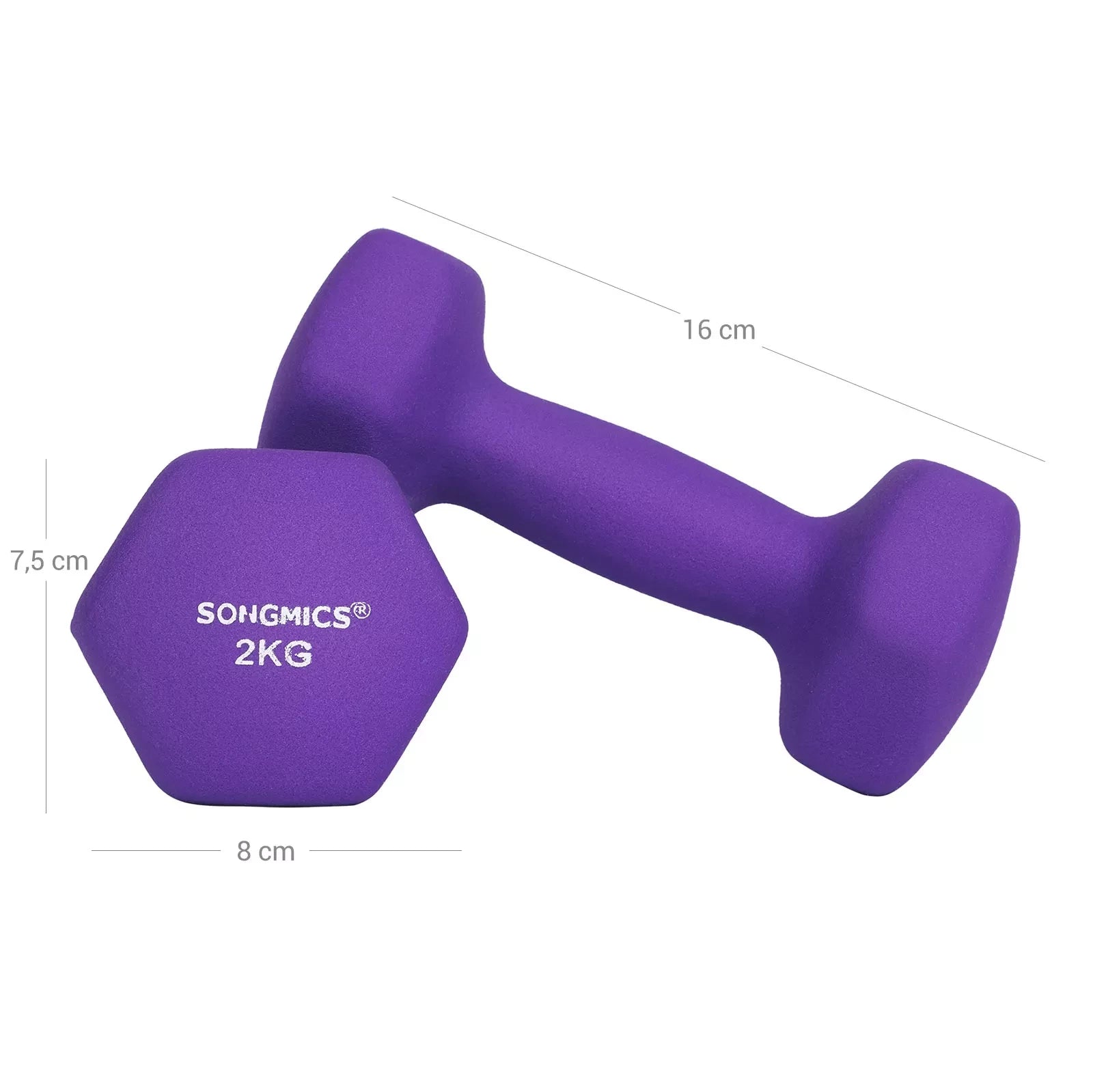 In And OutdoorMatch Dumbellset Siki - Dumbbellset - 2 x 2kg - dames Dumbell set