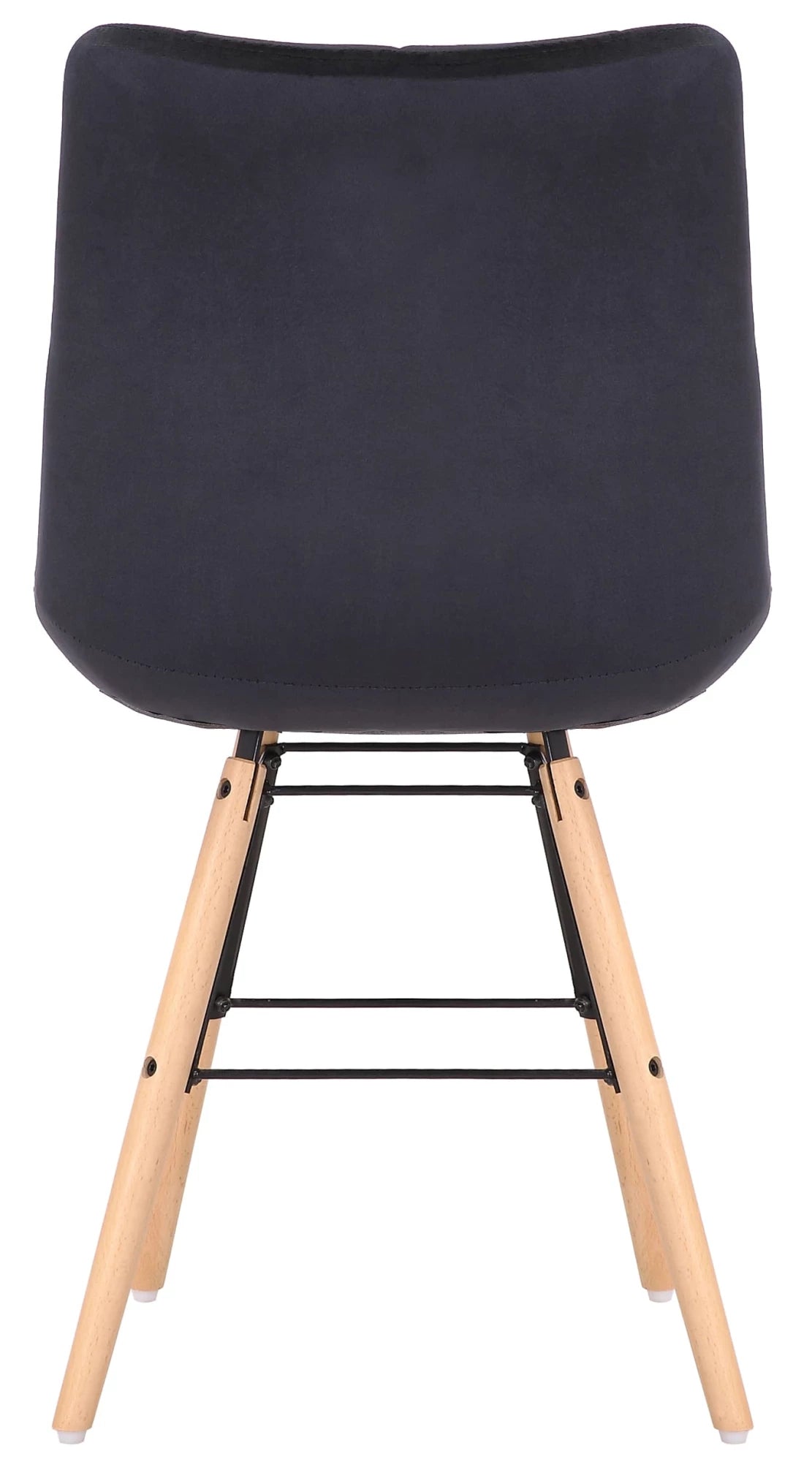 In And OutdoorMatch Eetkamerstoelen Anjelica - Zwart - Set van 2 - Fluweel - Hoogwaardige bekleding - Stijlvolle eetkamerstoelen - Luxe uitstraling Eetkamerstoel