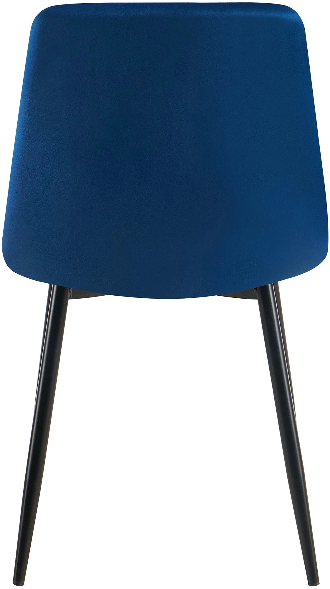 In And OutdoorMatch Eetkamerstoelen Audie - Blauw - Set van 4 - Fluweel - Hoogwaardige bekleding - Luxe eetkamerstoel - Stijlvolle uitstraling Eetkamerstoel