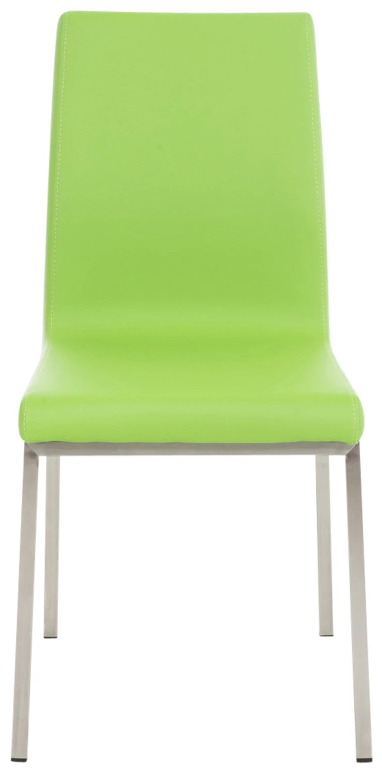 In And OutdoorMatch Eetkamerstoelen Brigida - Groen en Metaal - Set van 2 - Kunstleer - Hoogwaardige bekleding - Klassieke eetkamerstoel - Minimalistische look Eetkamerstoel