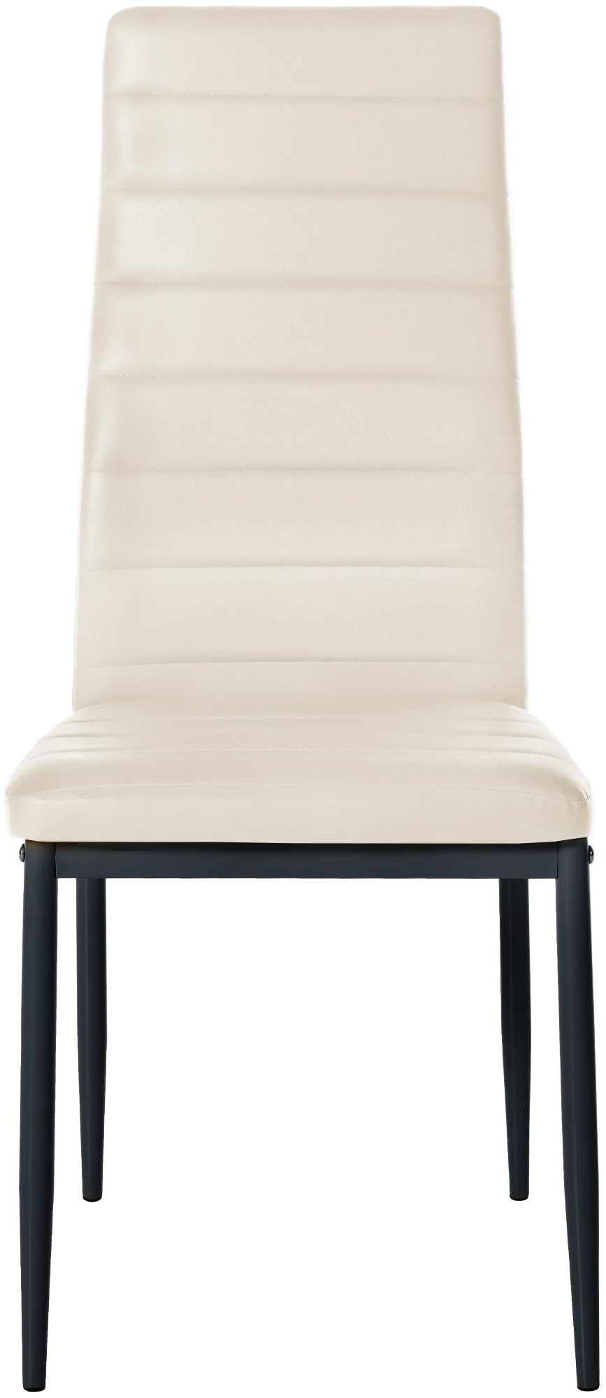 In And OutdoorMatch Eetkamerstoelen Damion - Creme - Set van 6 - Kunstleer - Hoogwaardige bekleding - Luxe eetkamerstoelen - Stijlvolle uitstraling Eetkamerstoel