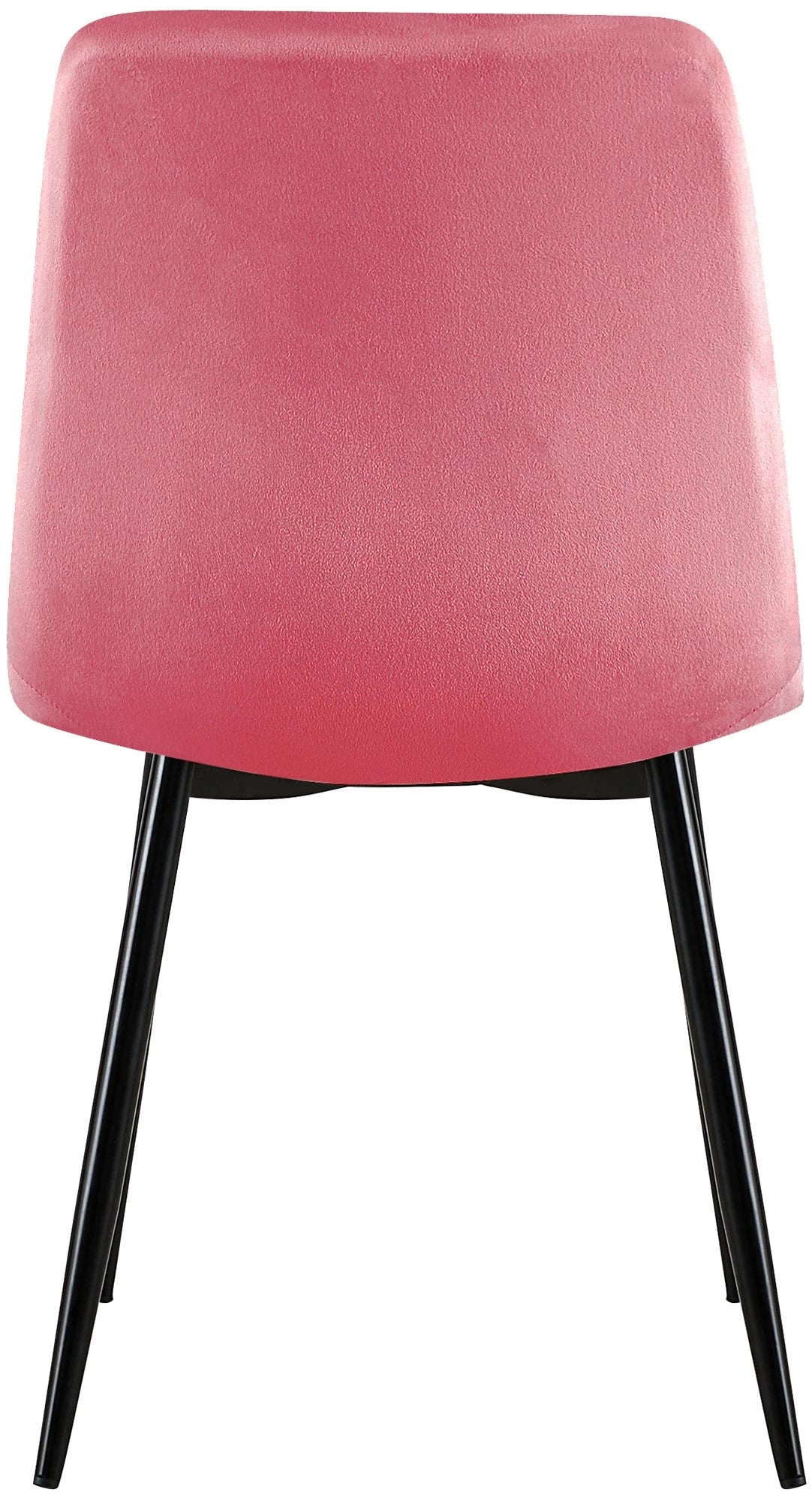 In And OutdoorMatch Eetkamerstoelen Guiomar - Roze - Set van 4 - Fluweel - Hoge kwaliteit bekleding - Decoratieve eetkamerstoel - Stabiel metalen frame Eetkamerstoel