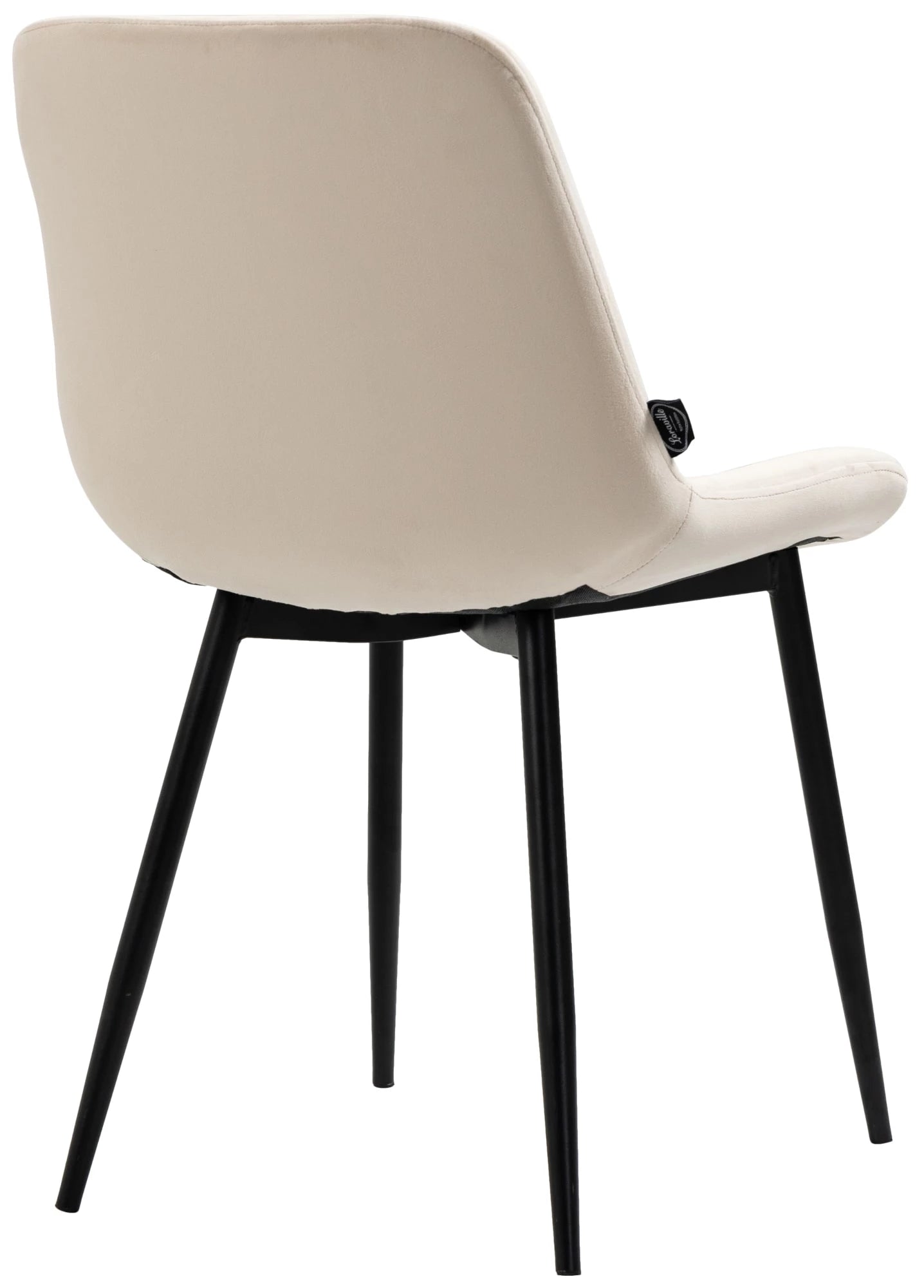 In And OutdoorMatch Eetkamerstoelen Irene - Crème - Set van 4 - Fluweel - Hoogwaardige bekleding - Exclusieve eetkamerstoelen - Stijlvolle uitstraling Eetkamerstoel