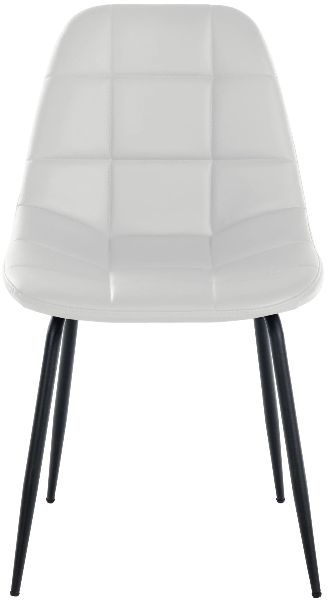 In And OutdoorMatch Eetkamerstoelen Isador - Wit - Set van 2 - Kunstleer - Hoogwaardige bekleding - Luxe eetkamerstoel - Stijlvolle uitstraling Eetkamerstoel