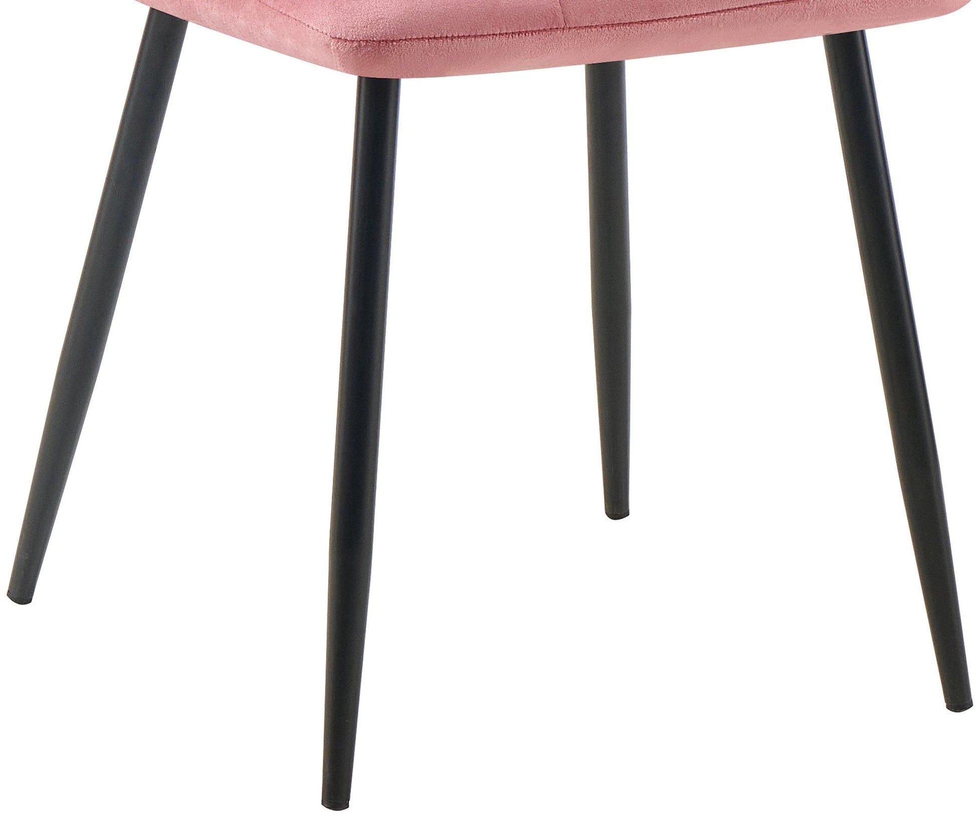 In And OutdoorMatch Eetkamerstoelen Jazlyn - Roze - Set van 4 - Stof - Hoge kwaliteit bekleding - Luxe eetkamerstoel - Stijlvolle uitstraling Eetkamerstoel