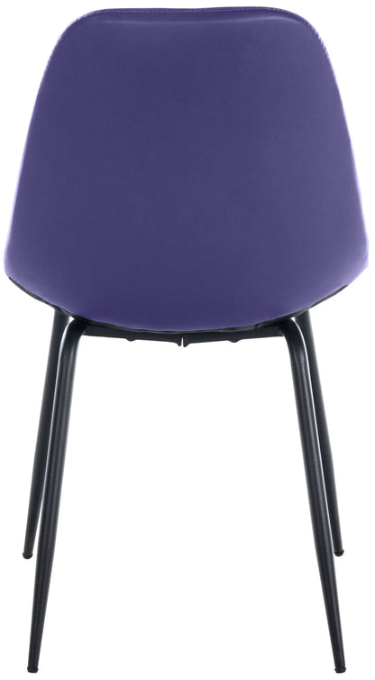 In And OutdoorMatch Eetkamerstoelen Jensen - Blauw - Set van 2 - Kunstleer - Hoogwaardige bekleding - Luxe eetkamerstoel - Stijlvolle uitstraling Eetkamerstoel