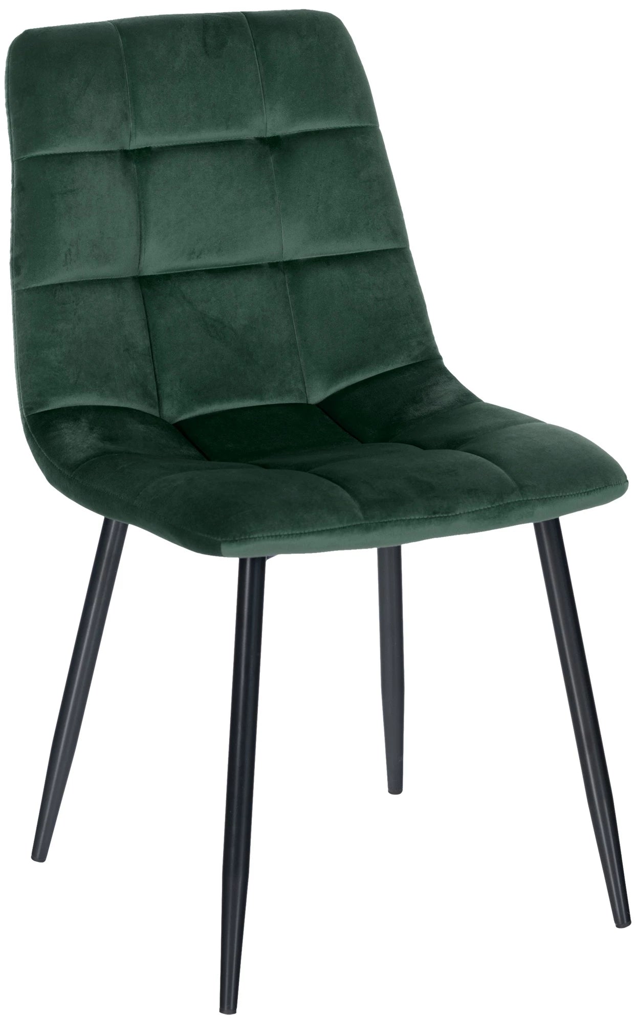 In And OutdoorMatch Eetkamerstoelen Kaeton - Groen - Set van 4 - Fluweel - Hoogwaardige bekleding - Stijlvolle eetkamerstoelen - Luxe uitstraling Eetkamerstoel