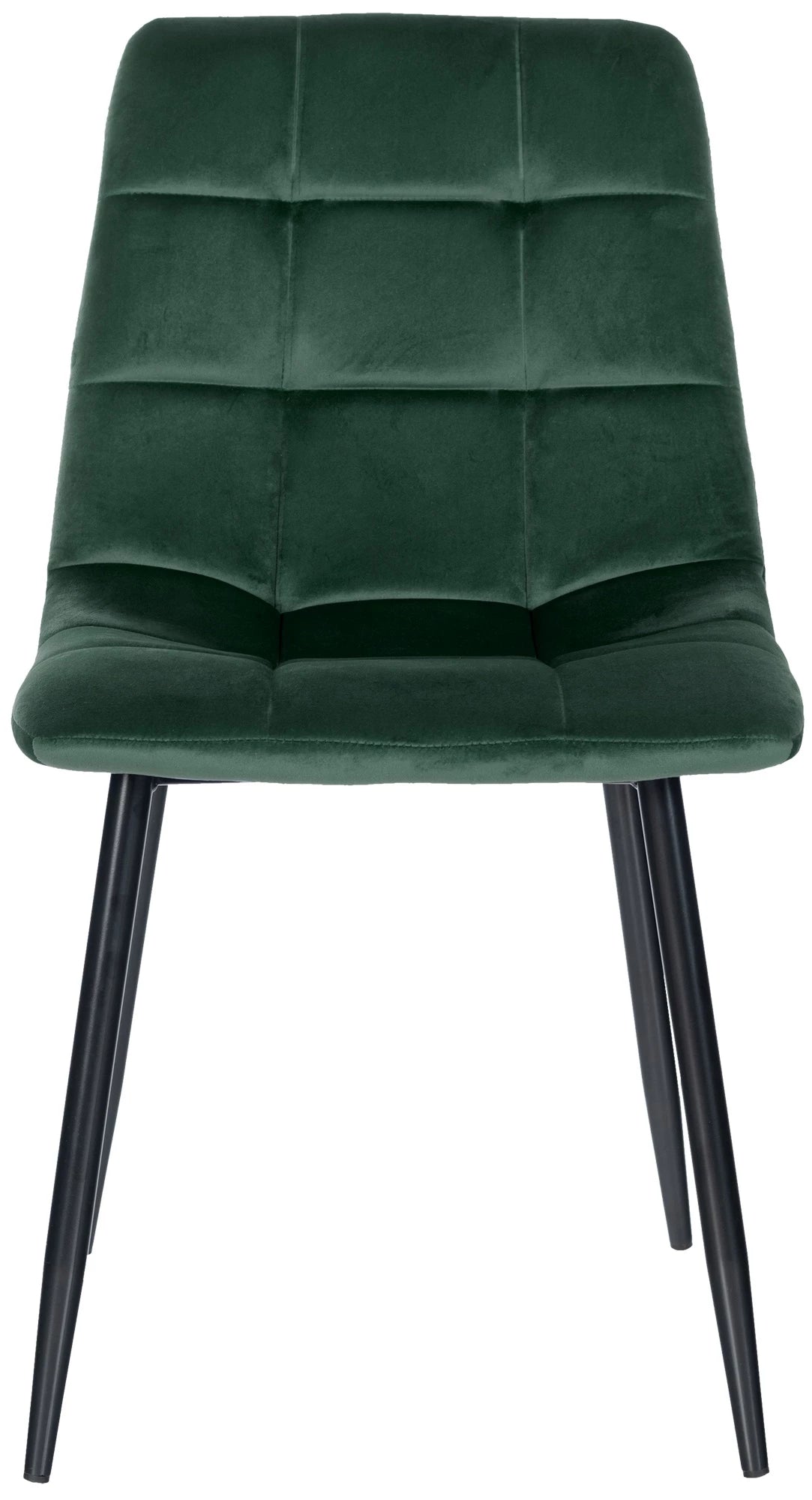 In And OutdoorMatch Eetkamerstoelen Kaeton - Groen - Set van 4 - Fluweel - Hoogwaardige bekleding - Stijlvolle eetkamerstoelen - Luxe uitstraling Eetkamerstoel