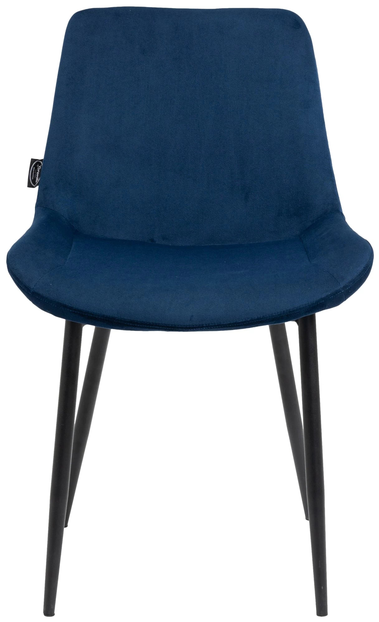 In And OutdoorMatch Eetkamerstoelen Kelli - Blauw - Set van 4 - Fluweel - Hoge kwaliteit bekleding - Deluxe Eetkamerstoelen - Stijlvolle uitstraling Eetkamerstoel