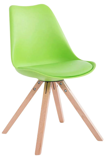 In And OutdoorMatch Eetkamerstoelen Libby - Groen - Zithoogte 48cm - Kuipstoel - Woonkamerstoelen - Bezoekersstoel - Keukenstoelen - Set van 4 Eetkamerstoel