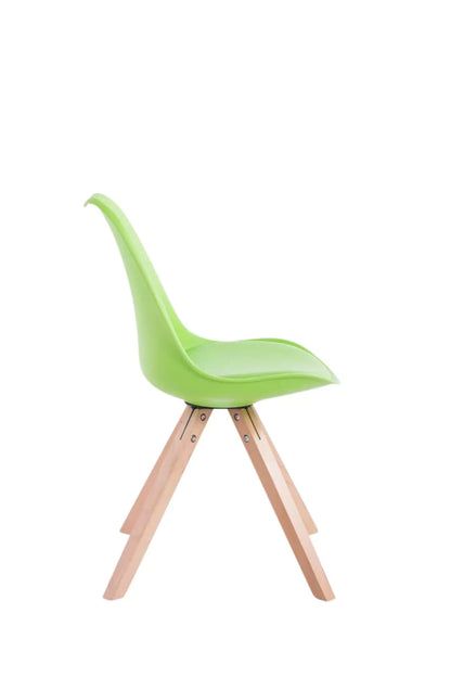 In And OutdoorMatch Eetkamerstoelen Libby - Groen - Zithoogte 48cm - Kuipstoel - Woonkamerstoelen - Bezoekersstoel - Keukenstoelen - Set van 4 Eetkamerstoel