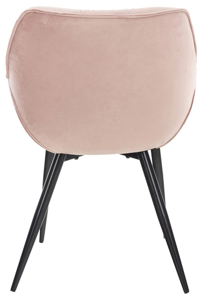 In And OutdoorMatch Eetkamerstoelen Lilian - Roze - Set van 2 - Fluweel - Hoogwaardige bekleding - Luxe eetkamerstoel - Stijlvolle uitstraling Eetkamerstoel