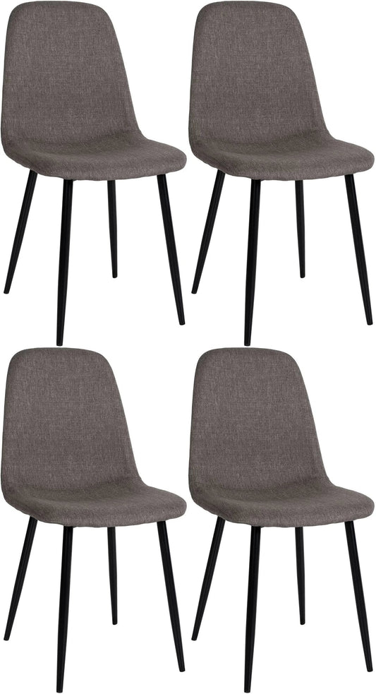 In And OutdoorMatch Eetkamerstoelen Rochelle - Set van 4 - Stof - Hoge kwaliteit bekleding - Stijlvolle eetkamerstoelen - Luxe uitstraling Eetkamerstoel