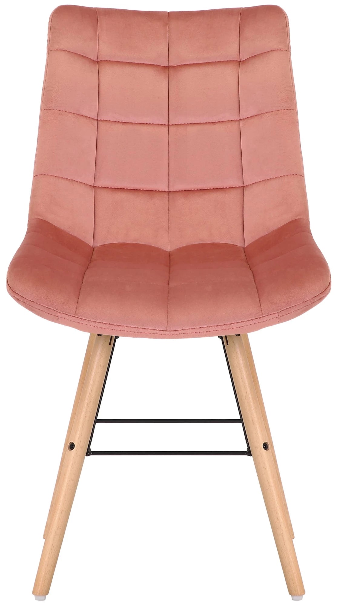 In And OutdoorMatch Eetkamerstoelen Rudolph - Roze - Set van 2 - Fluweel - Hoogwaardige bekleding - Stijlvolle eetkamerstoelen - Luxe uitstraling Eetkamerstoel