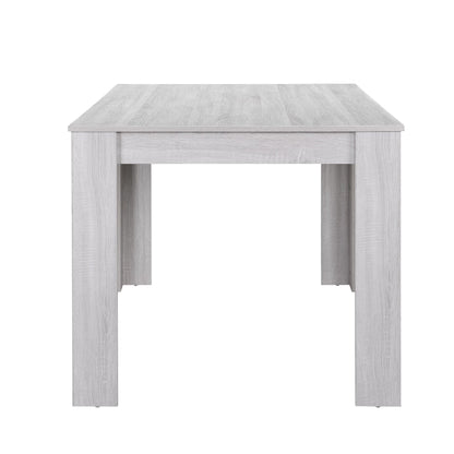 In And OutdoorMatch Eettafel Heath - Landelijke Stijl - 140x90x77 cm - Wit Eiken - Modern Design Eettafel/ Eetkamertafel