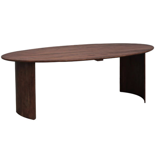 In And OutdoorMatch Eettafel Vegas - Acaciahout - 260x110x76cm - Ovaal - Modern - Eetkamertafel Eettafel/ Eetkamertafel