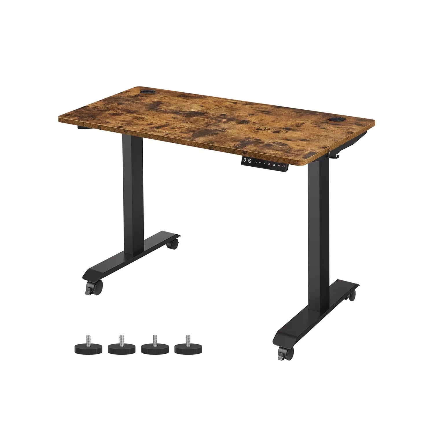 In And OutdoorMatch Elektrisch zit-sta bureau Nida - Industrieel - Geheugenfunctie met 4 hoogtes - Hoogte verstelbaar 71-117cm - 120kg draagvermogen - 60x120cm Desk