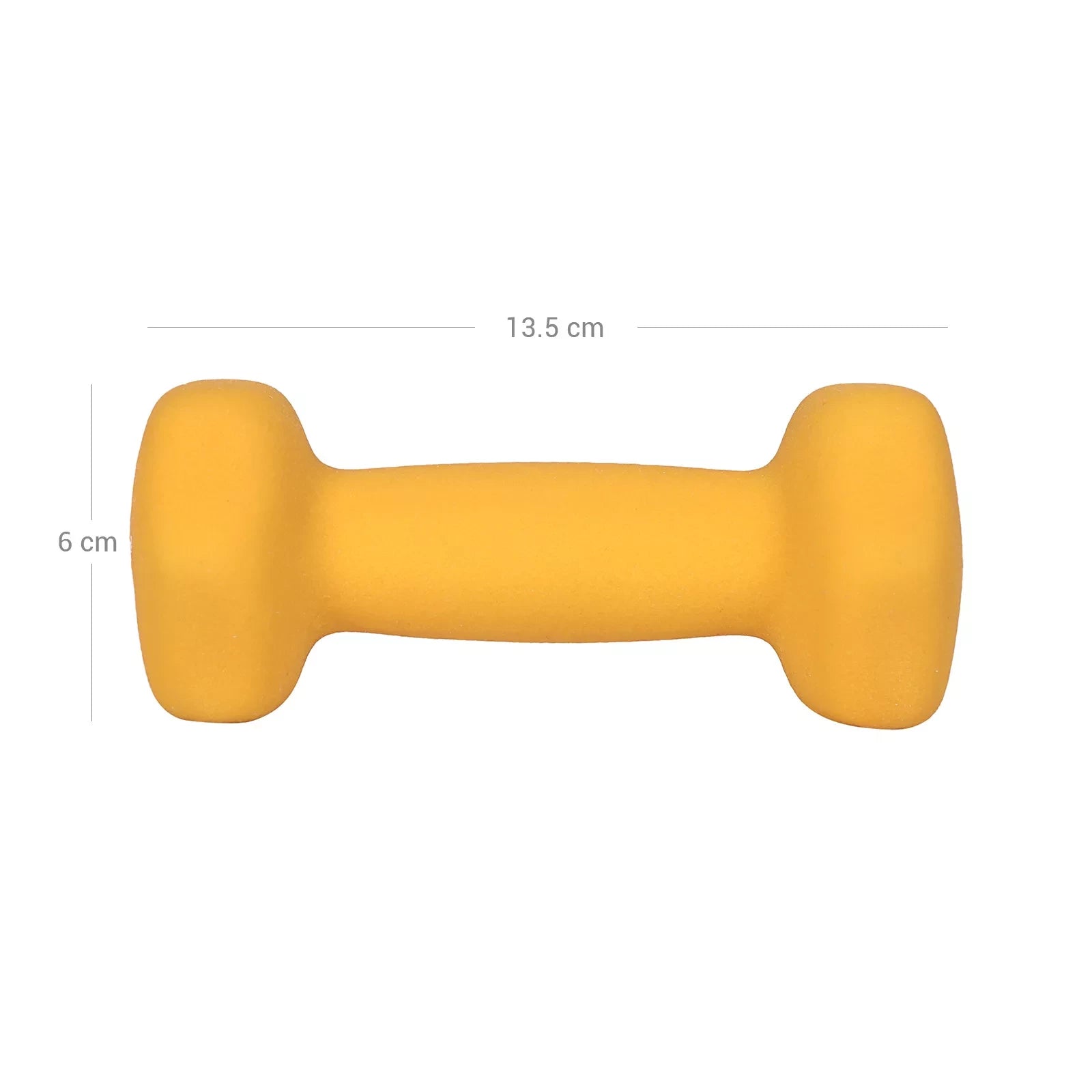 In And OutdoorMatch Halterset Geel Lenore - Halterset - Gewichten - 2x1kg Dumbell set