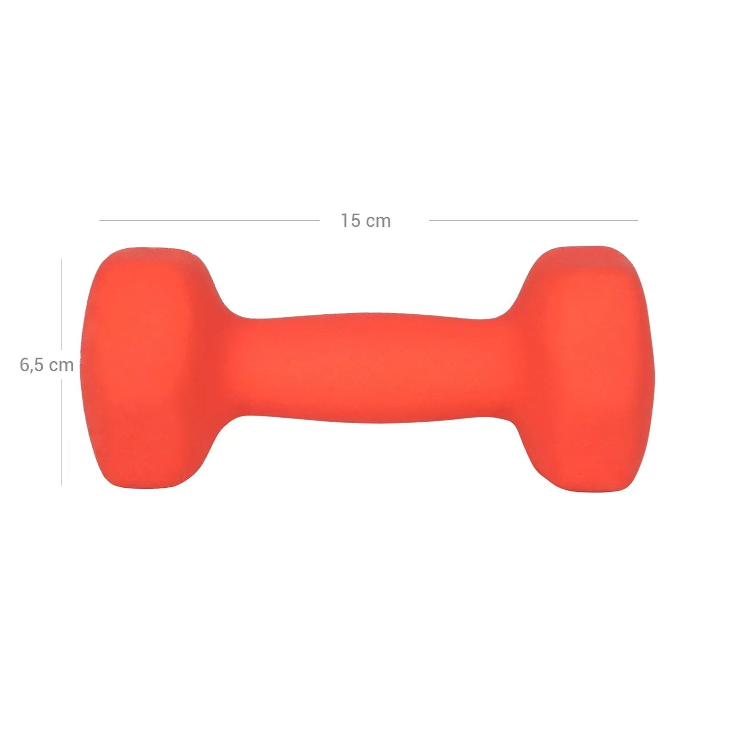 In And OutdoorMatch Halterset Talia - Halterset - Gewichten - 2x1kg - Vinyl Dumbell set