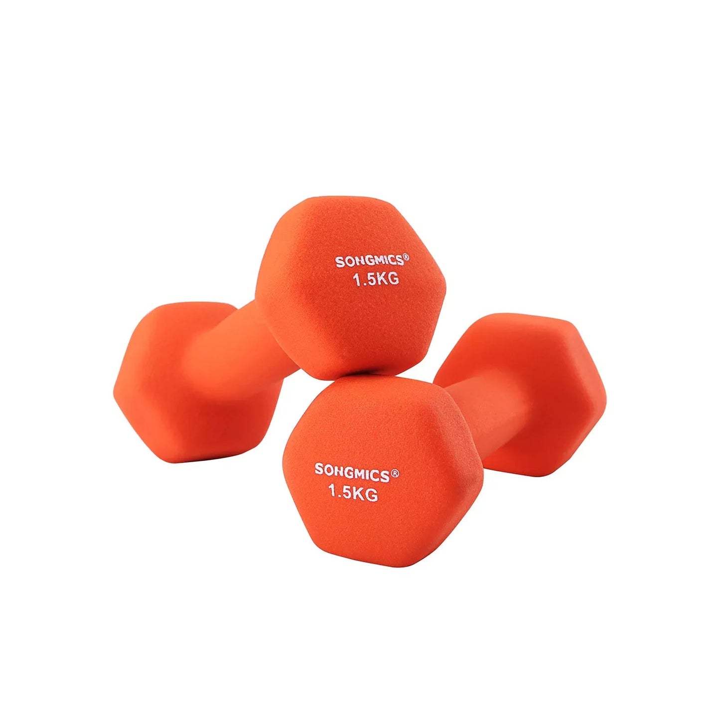 In And OutdoorMatch Halterset Talia - Halterset - Gewichten - 2x1kg - Vinyl Dumbell set