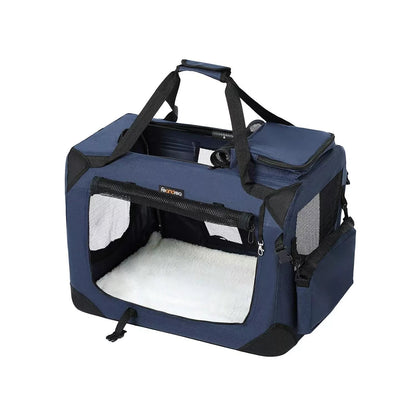 In And OutdoorMatch Hondenbench XL Christina - Bench voor honden - Opvouwbaar - Zwart - 60x40x40cm Kattenbak / kattenbak