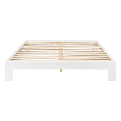 In And OutdoorMatch Houten Bed Santa - Grenen - Met Matras - 140x200 cm - Wit - Gemaakt in de EU - Slijtvast bed twee personen