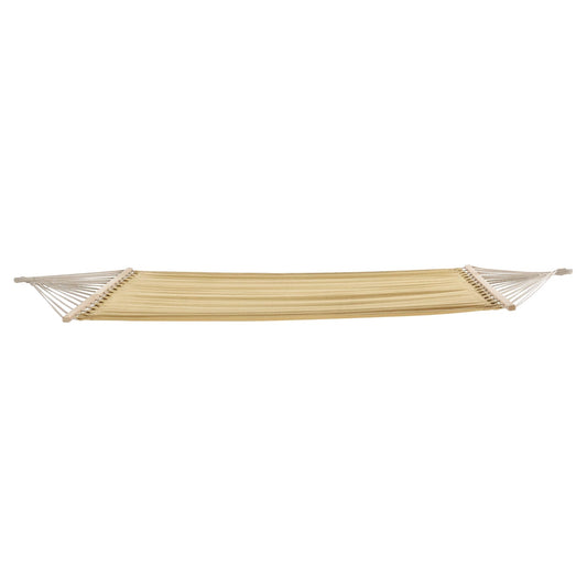 In And OutdoorMatch Katoenen Hangmat Benton - 200-220x150 cm - Tot 200 kg - Beige Hangmat