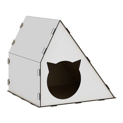 In And OutdoorMatch Kattenhuis Nynke - 40x42x40 cm - Wit - MDF Kattenbak / kattenbak