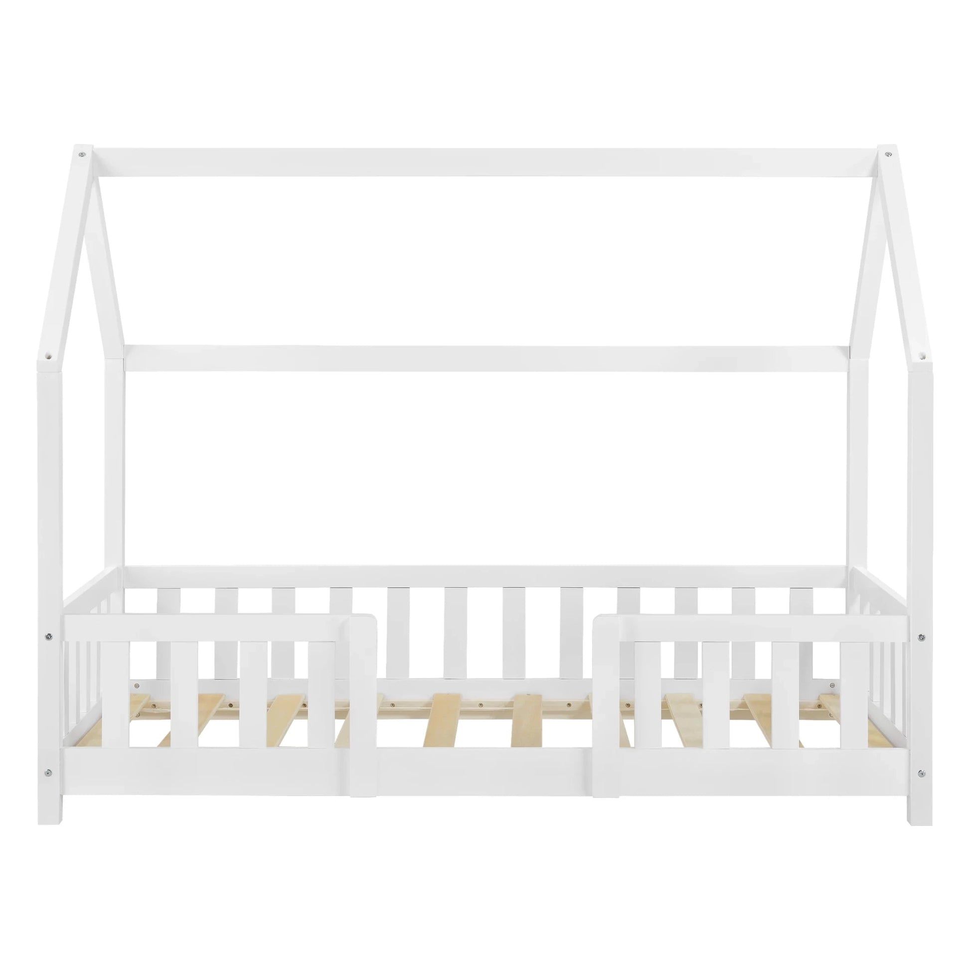 In And OutdoorMatch Kinderbed Cheyanne - Met valbeveiliging - 70x140 cm - Wit - Voor meisjes - Voor jongens - Voor kinderen Kinder bedden