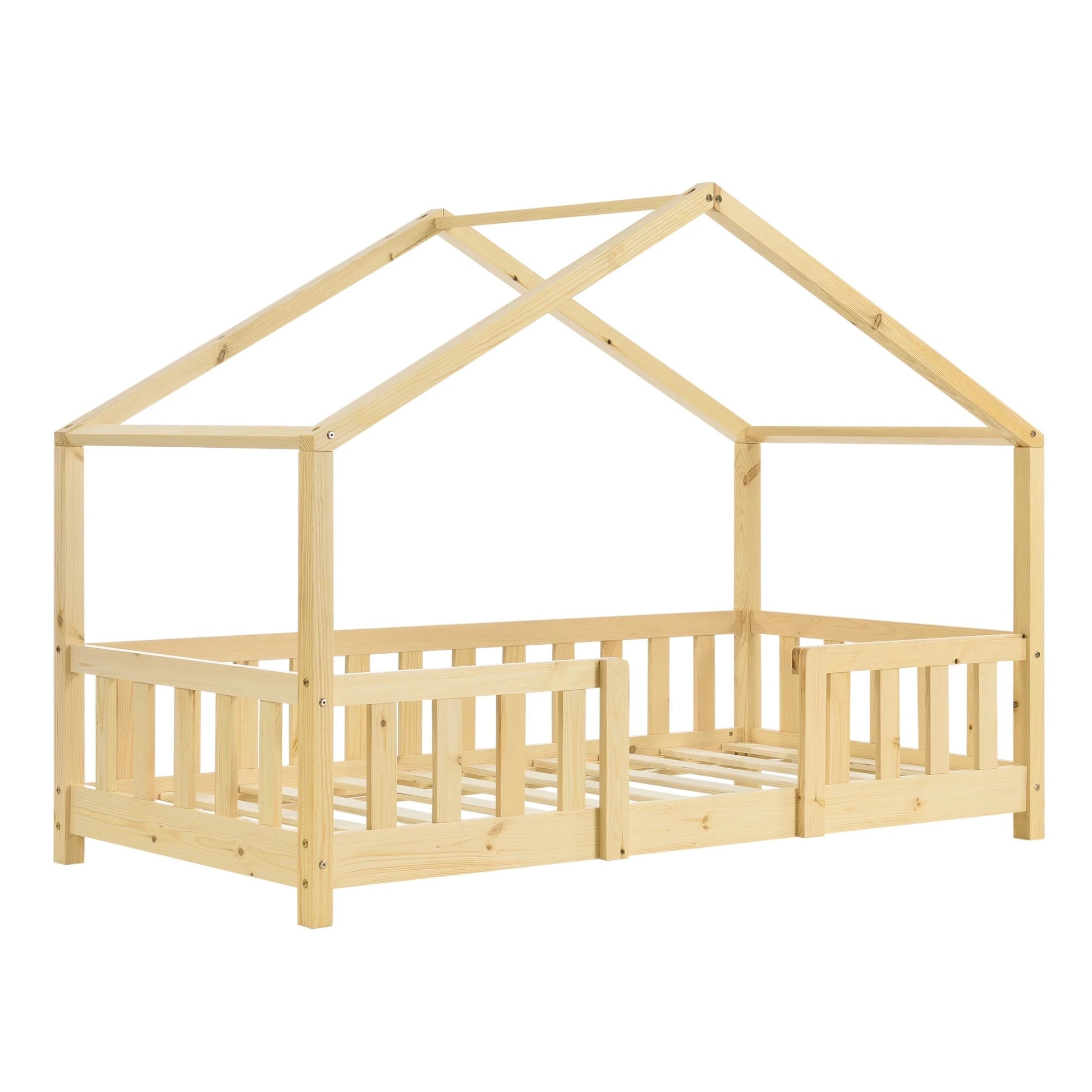 In And OutdoorMatch Kinderbed Dianna - Met valbeveiliging - 80x160 cm - Hout - Voor meisjes - Voor jongens - Voor kinderen Kinder bedden