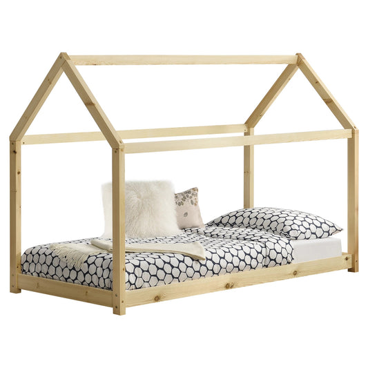 In And OutdoorMatch Kinderbed Zola - Houten bed - Huisbed - 80x160 cm - Houtkleurig - Grenen - Voor meisjes - Voor jongens - Voor kinderen Kinder bedden