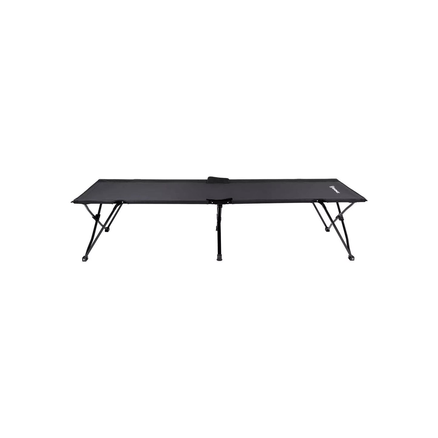 In And OutdoorMatch Lounger Vilko Dolly - Zonnebank - Tuinligstoel - Loungebank - Zwart - 206 x 45 x 75 cm Lounge stoel