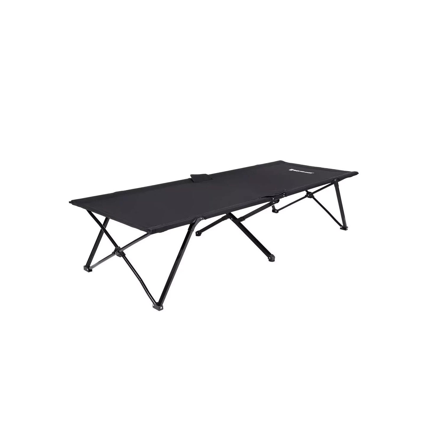 In And OutdoorMatch Lounger Vilko Dolly - Zonnebank - Tuinligstoel - Loungebank - Zwart - 206 x 45 x 75 cm Lounge stoel